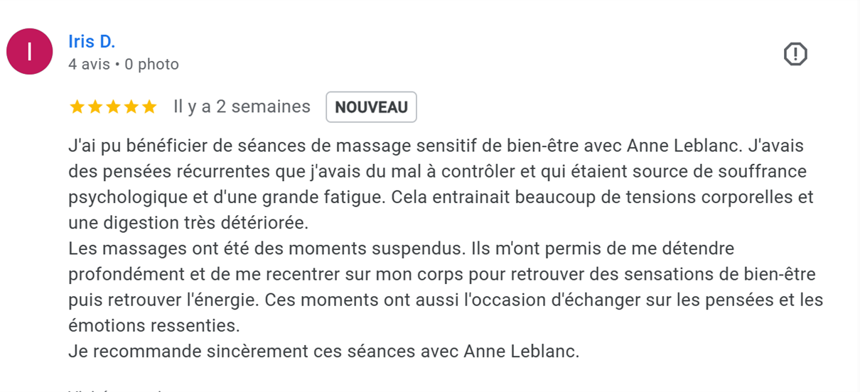 massage bien être stress femmes